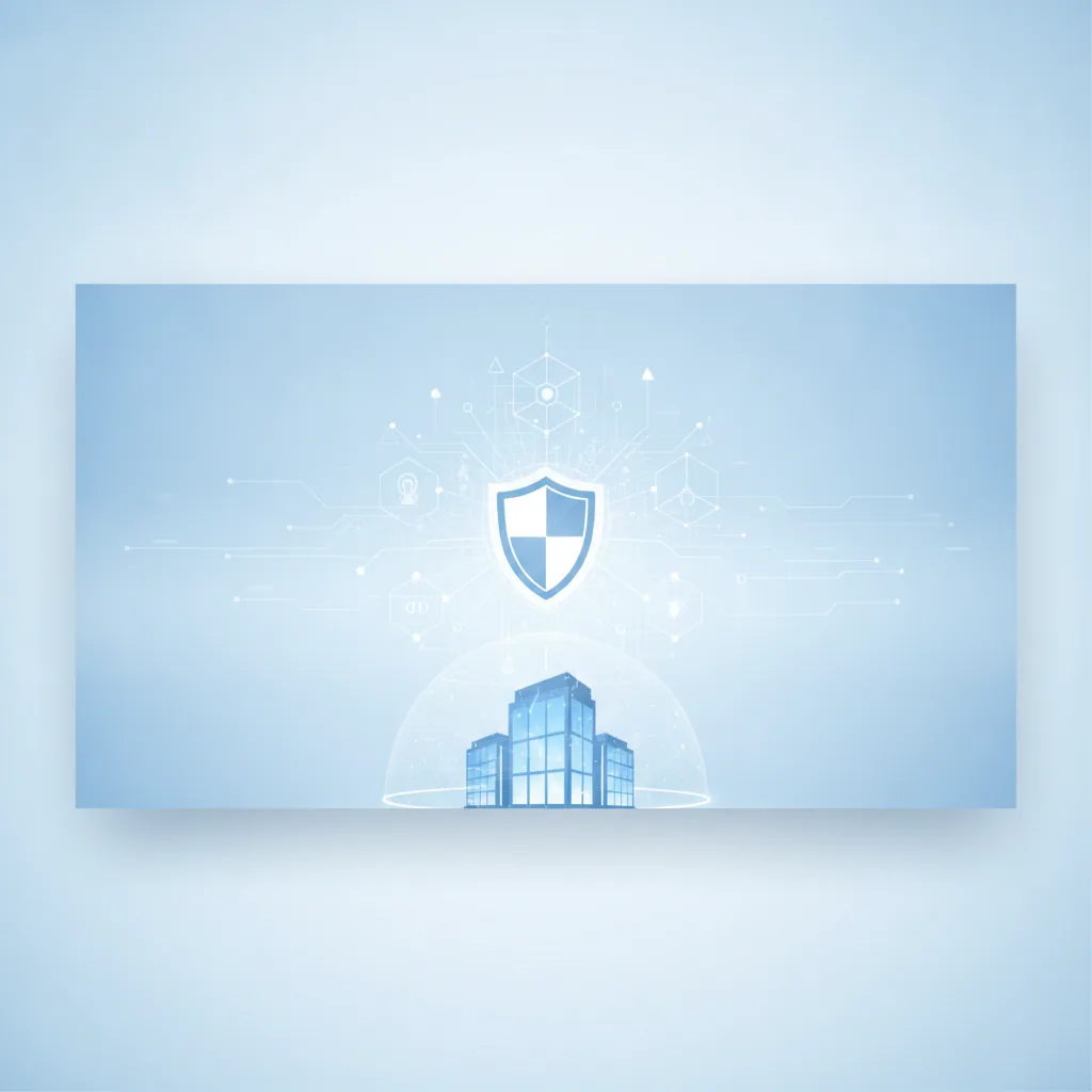 Ein digitales Schloss mit dem ChatGPT-Logo und einem Schutzschild symbolisiert verbesserte Sicherheit und Datenschutz für die Nutzung von KI im Büro.